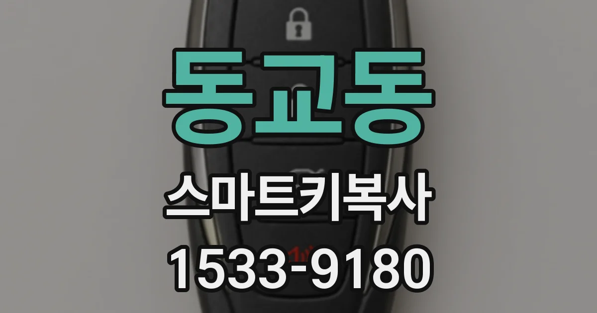 동교동 스마트키복사