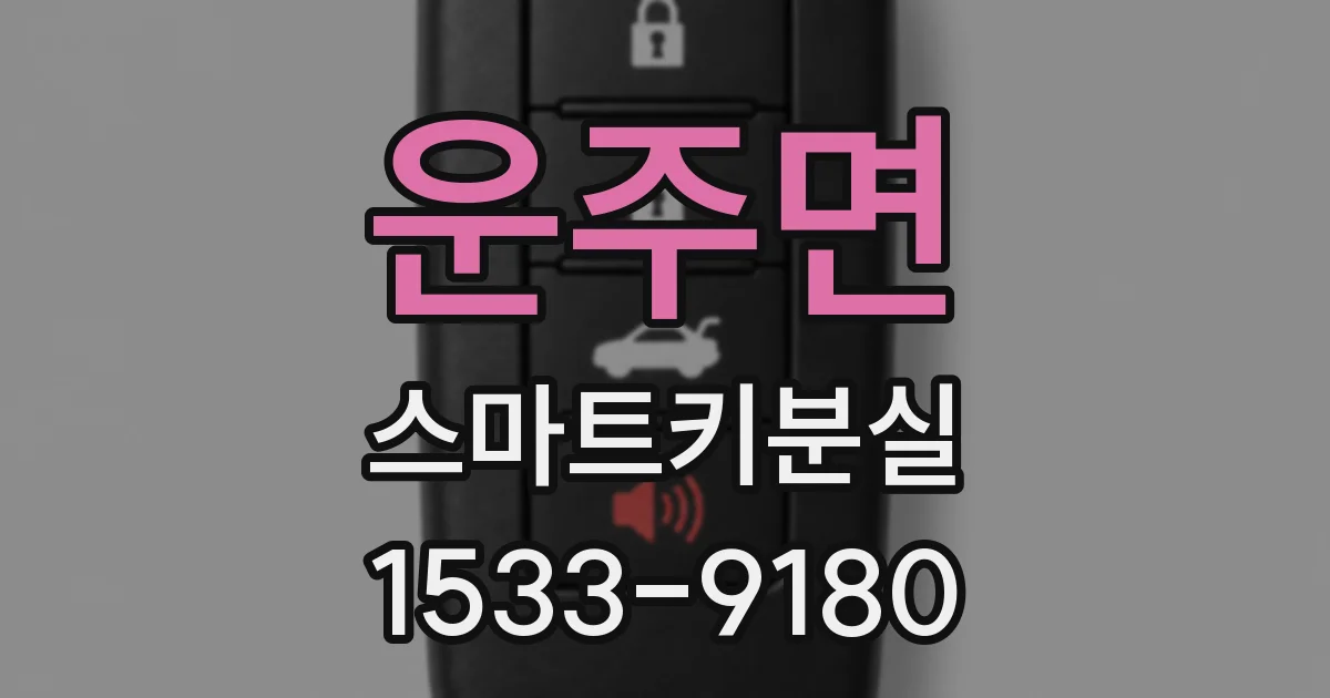 운주면 스마트키분실