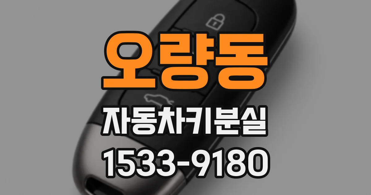 오량동 자동차키분실