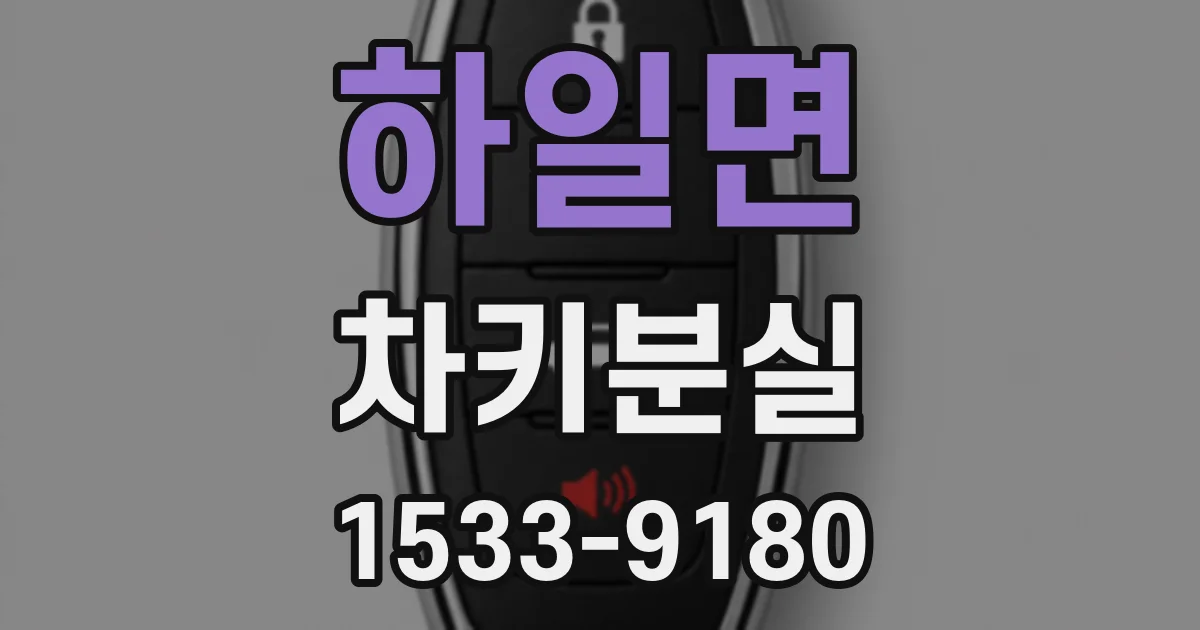 하일면 차키분실