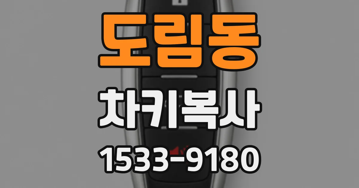 도림동 차키복사
