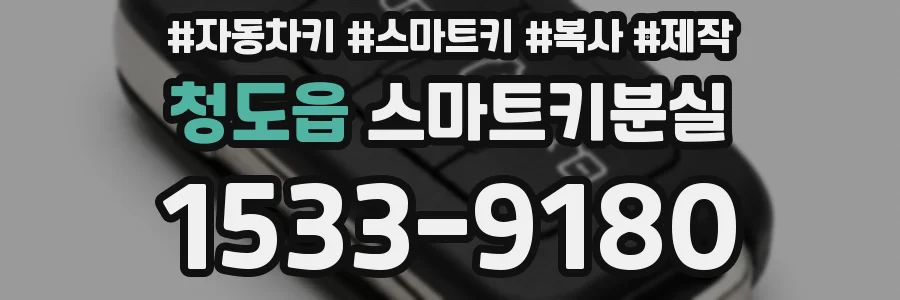 청도읍 스마트키분실