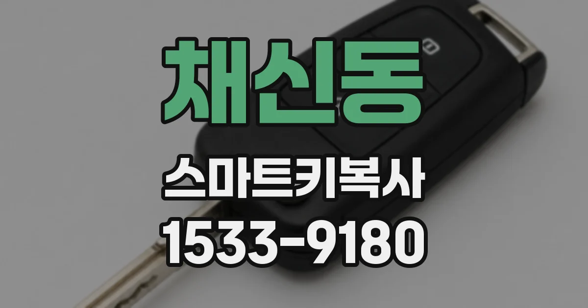 채신동 스마트키복사