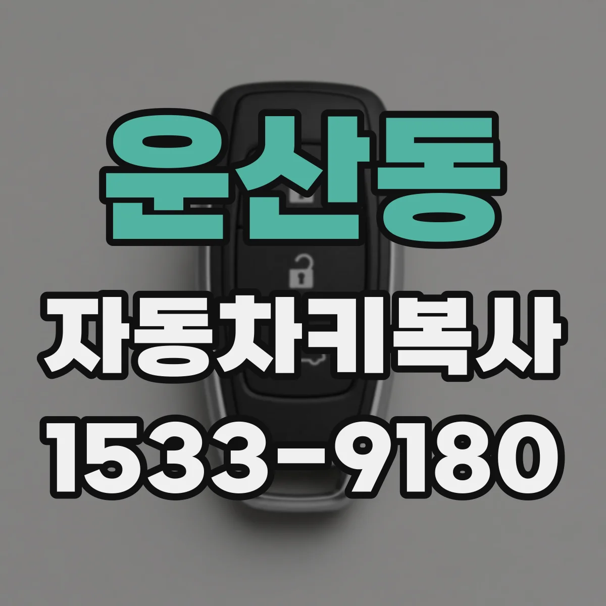 운산동 자동차키복사