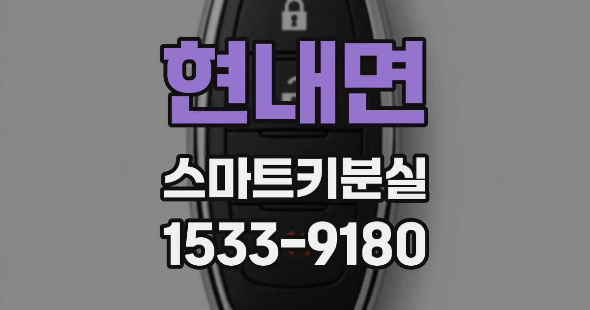 현내면 스마트키분실
