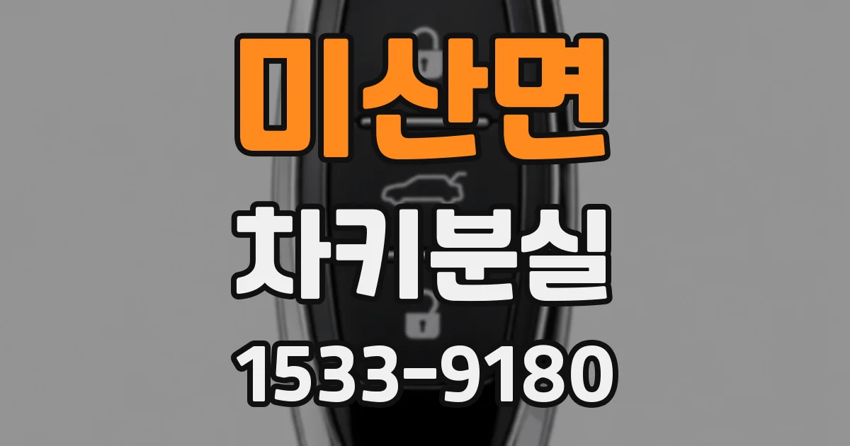 미산면 차키분실