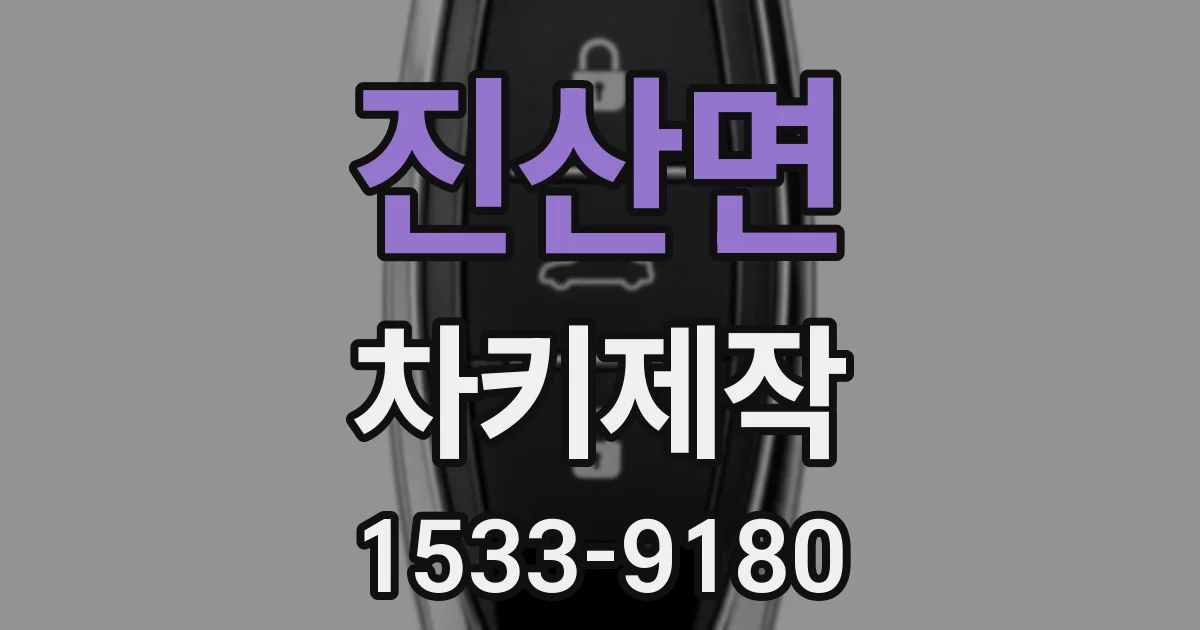 진산면 차키제작
