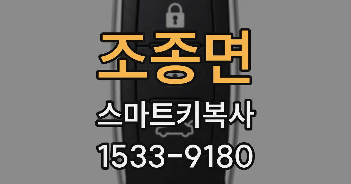 조종면 스마트키복사