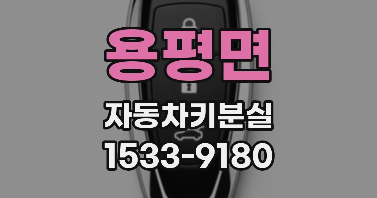 용평면 자동차키분실