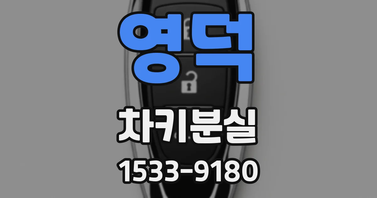 영덕 차키분실