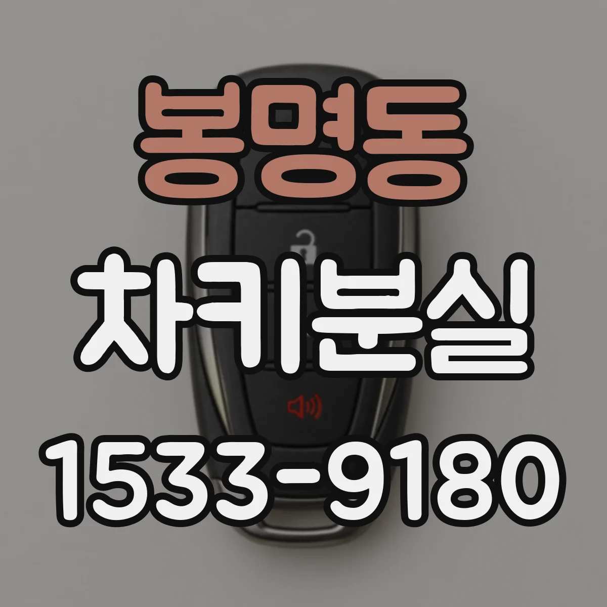 봉명동 차키분실