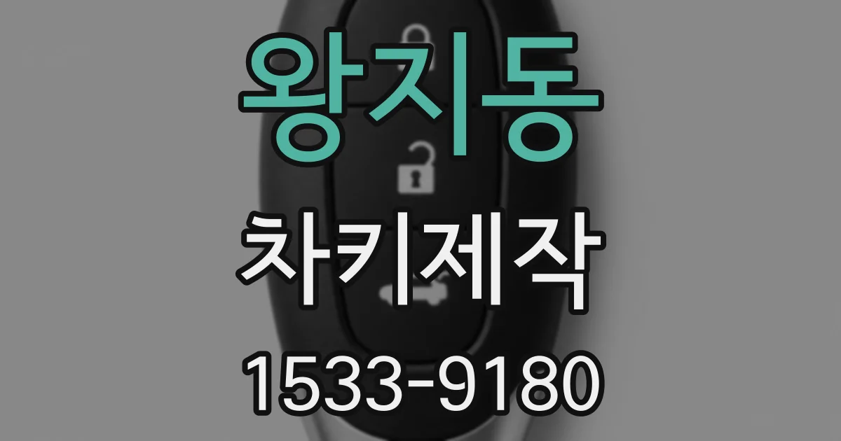 왕지동 차키제작