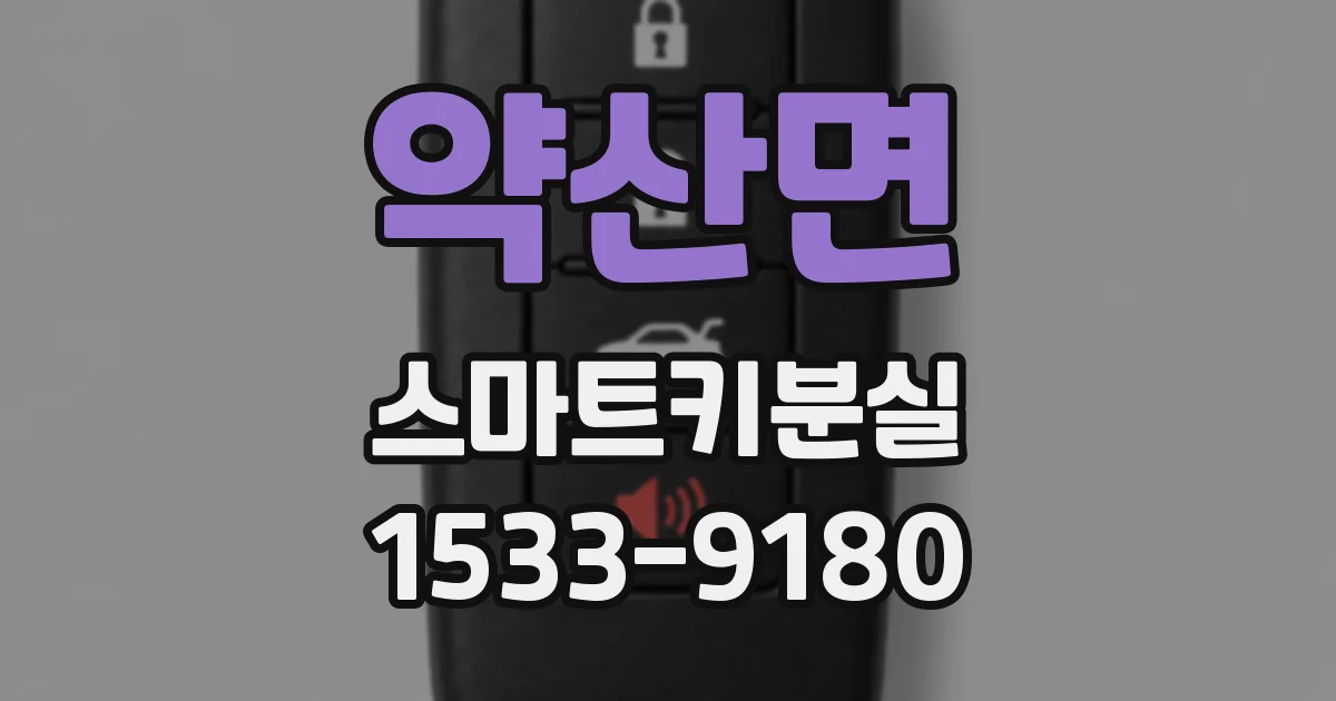 약산면 스마트키분실