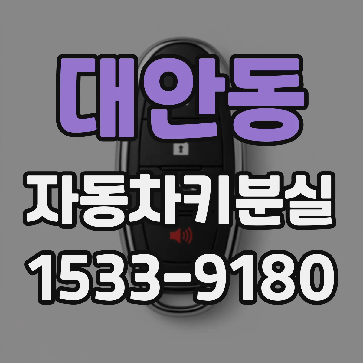 대안동 자동차키분실