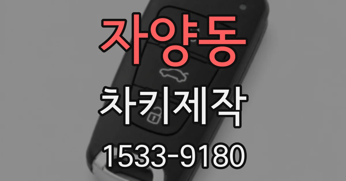 자양동 차키제작