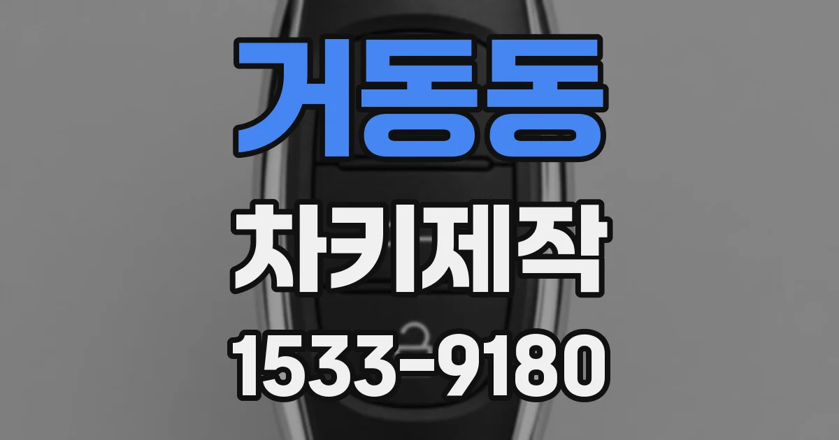 거동동 차키제작