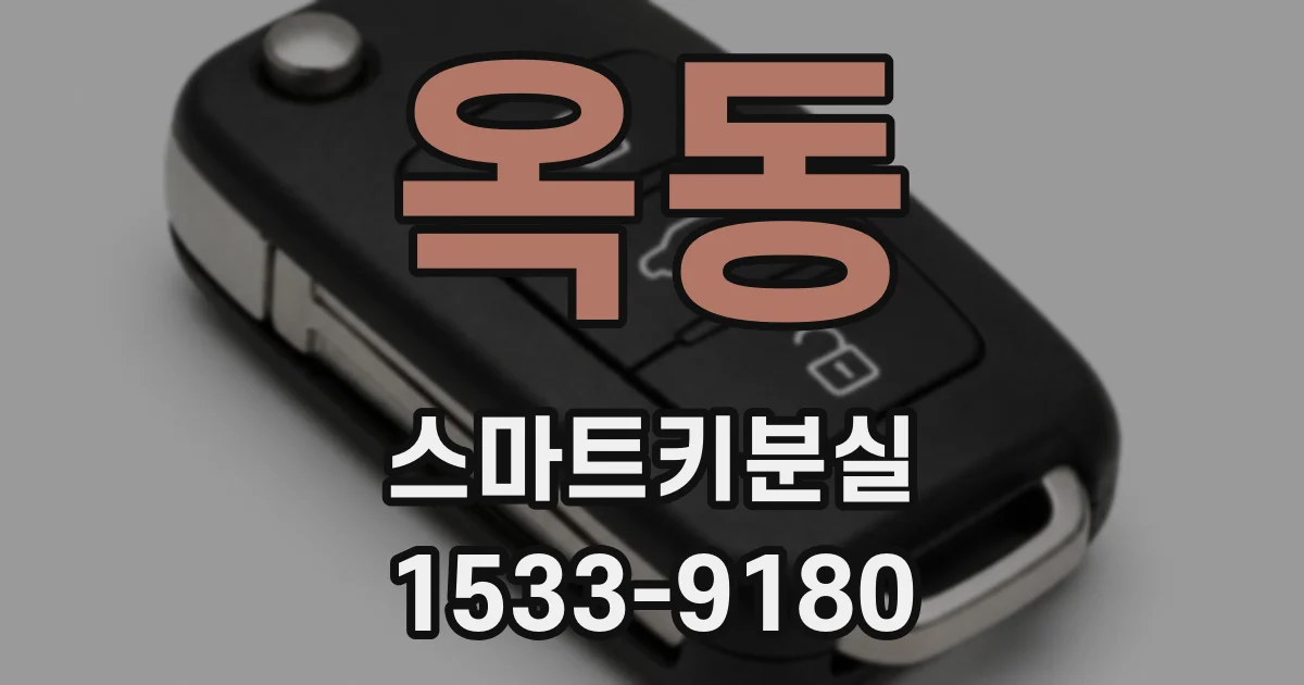 옥동 스마트키분실