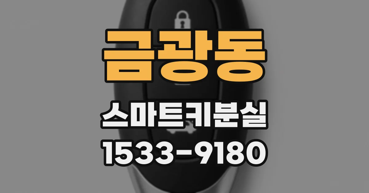 금광동 스마트키분실