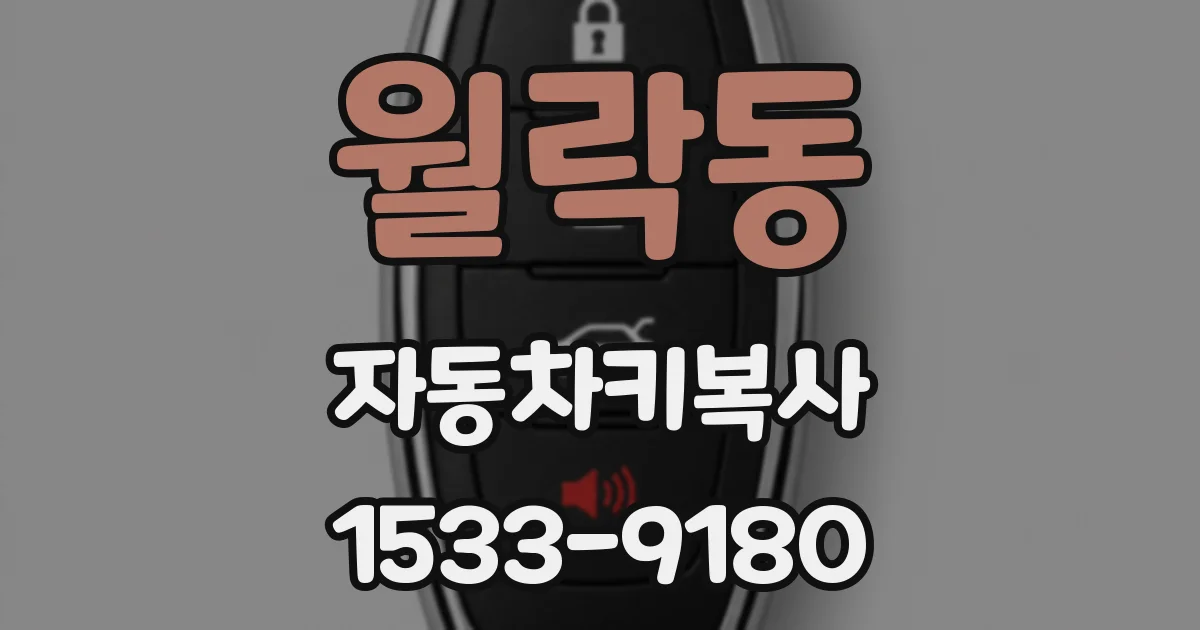 월락동 자동차키복사