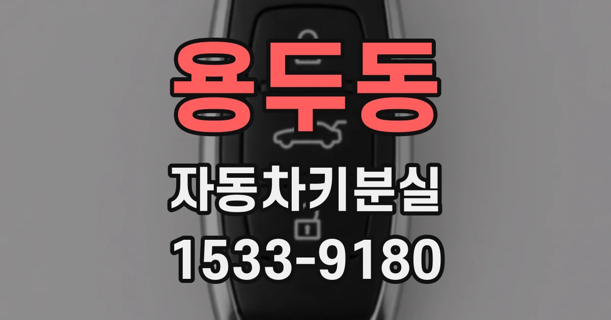 용두동 자동차키분실