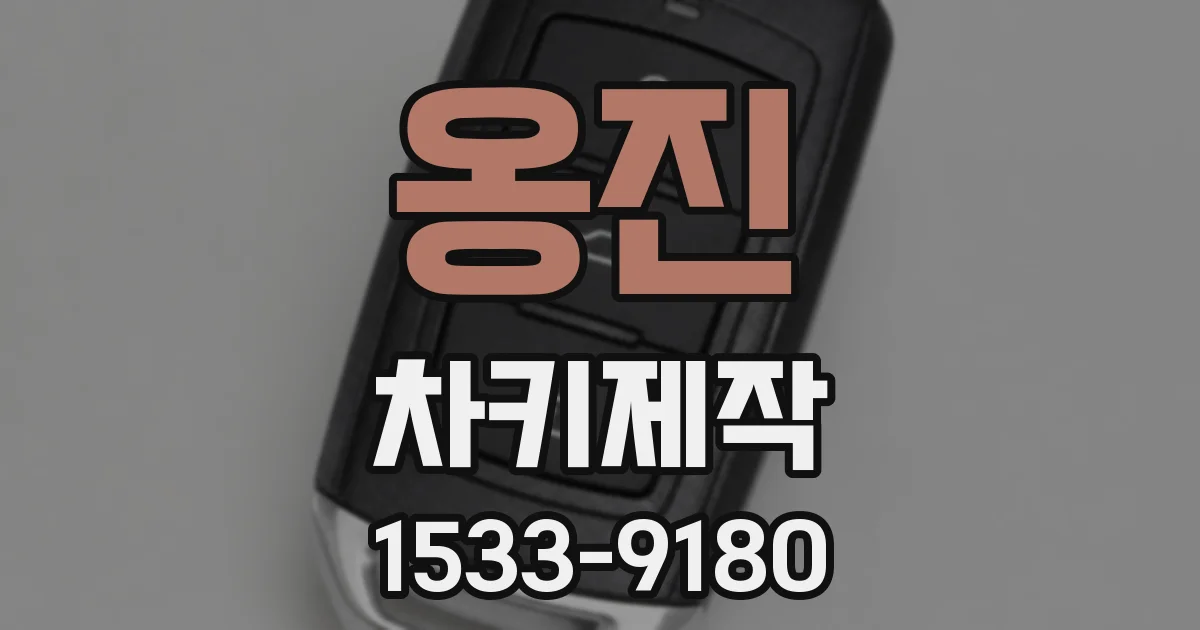 옹진 차키제작