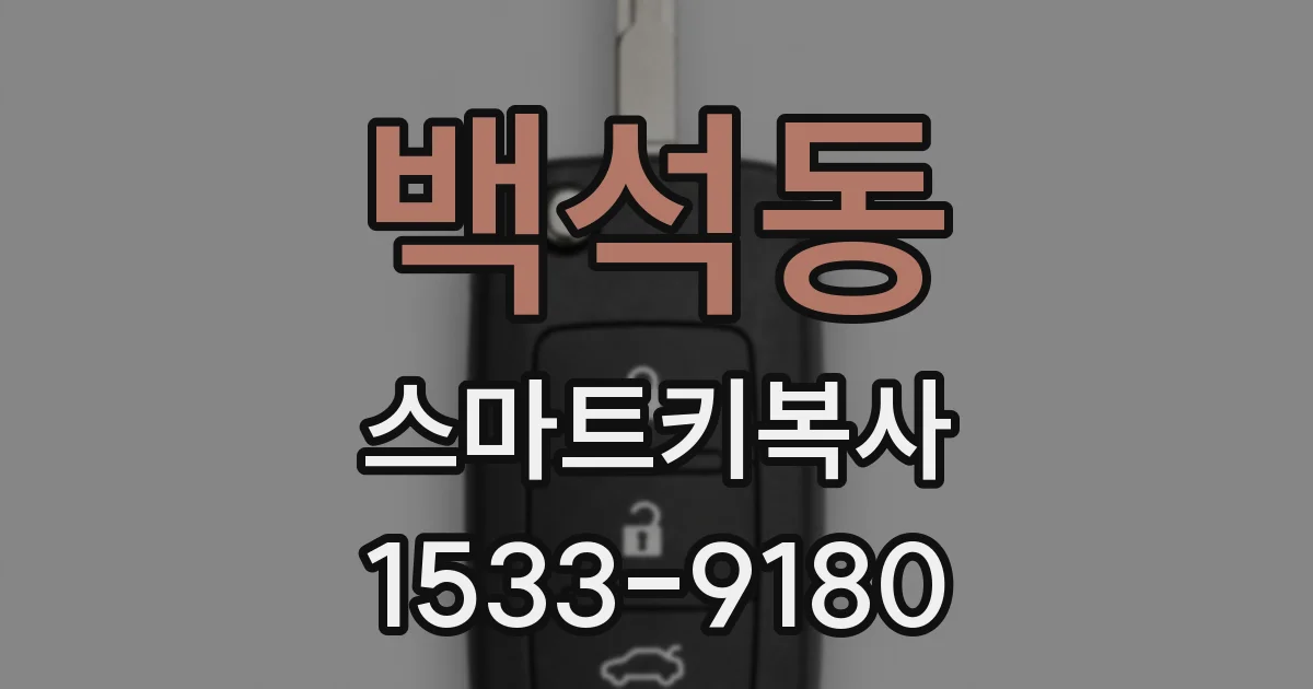 백석동 스마트키복사