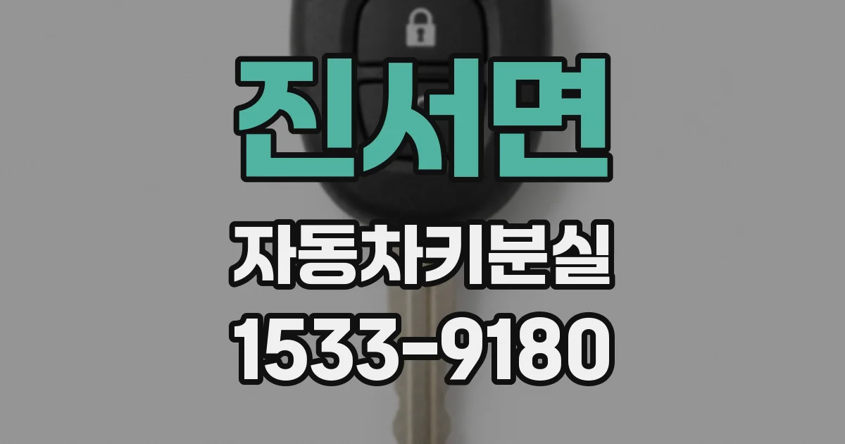 진서면 자동차키분실