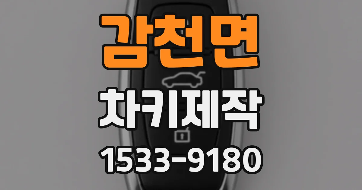 감천면 차키제작
