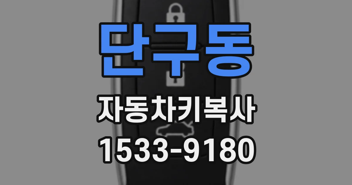 단구동 자동차키복사