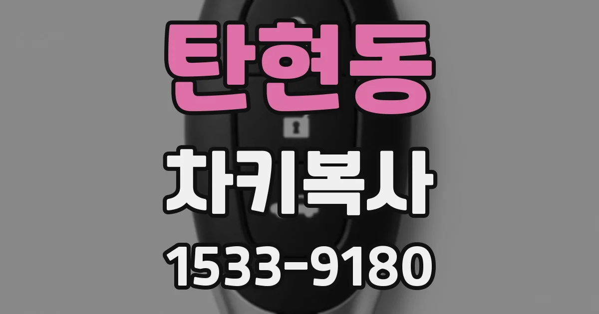 탄현동 차키복사
