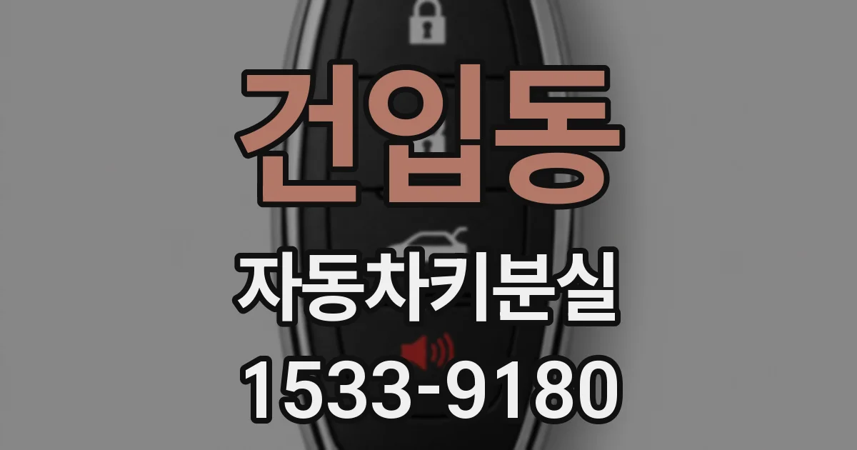 건입동 자동차키분실