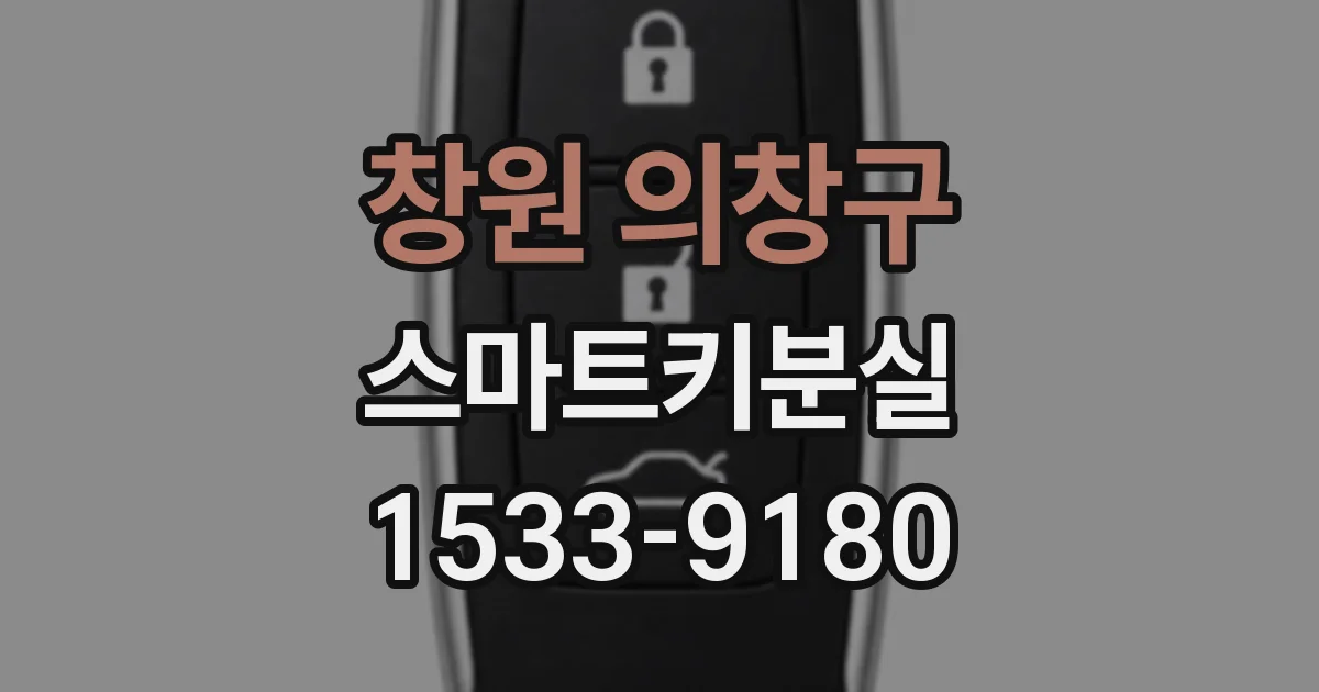 창원 의창구 스마트키분실