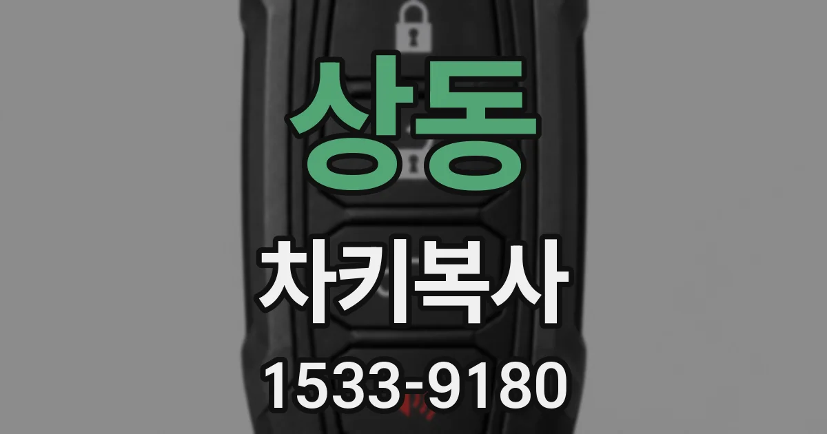 상동 차키복사