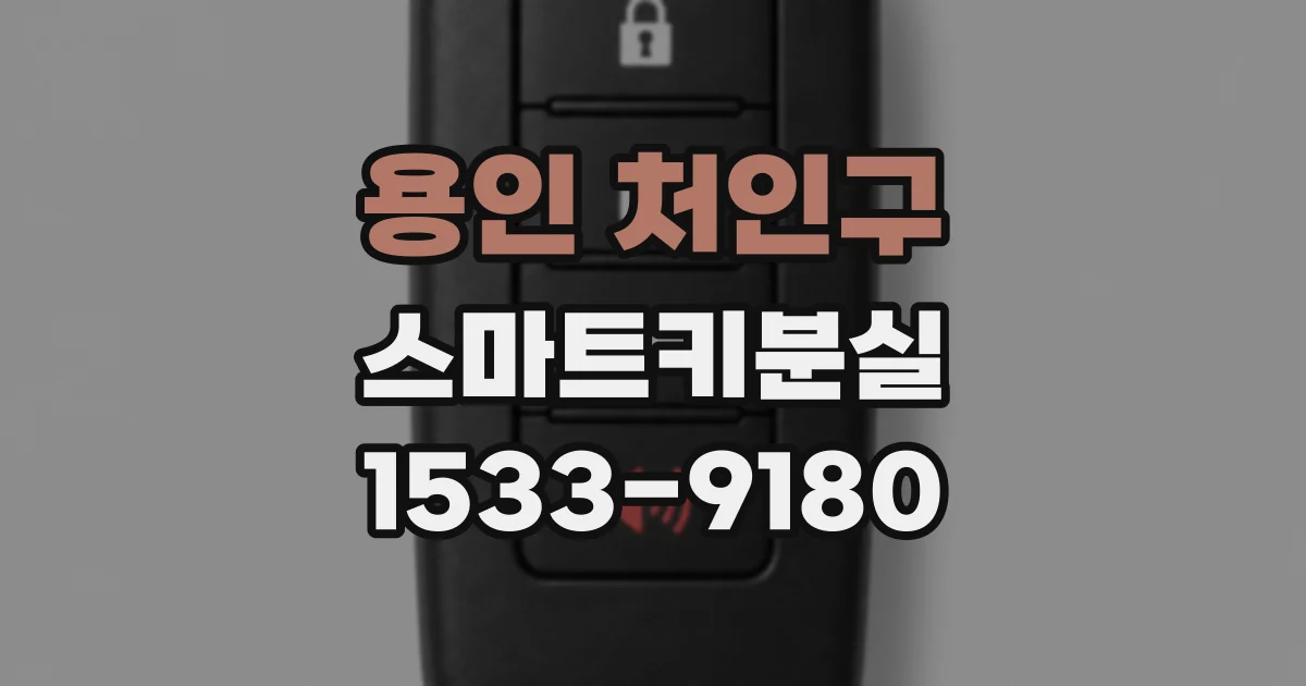 용인 처인구 스마트키분실