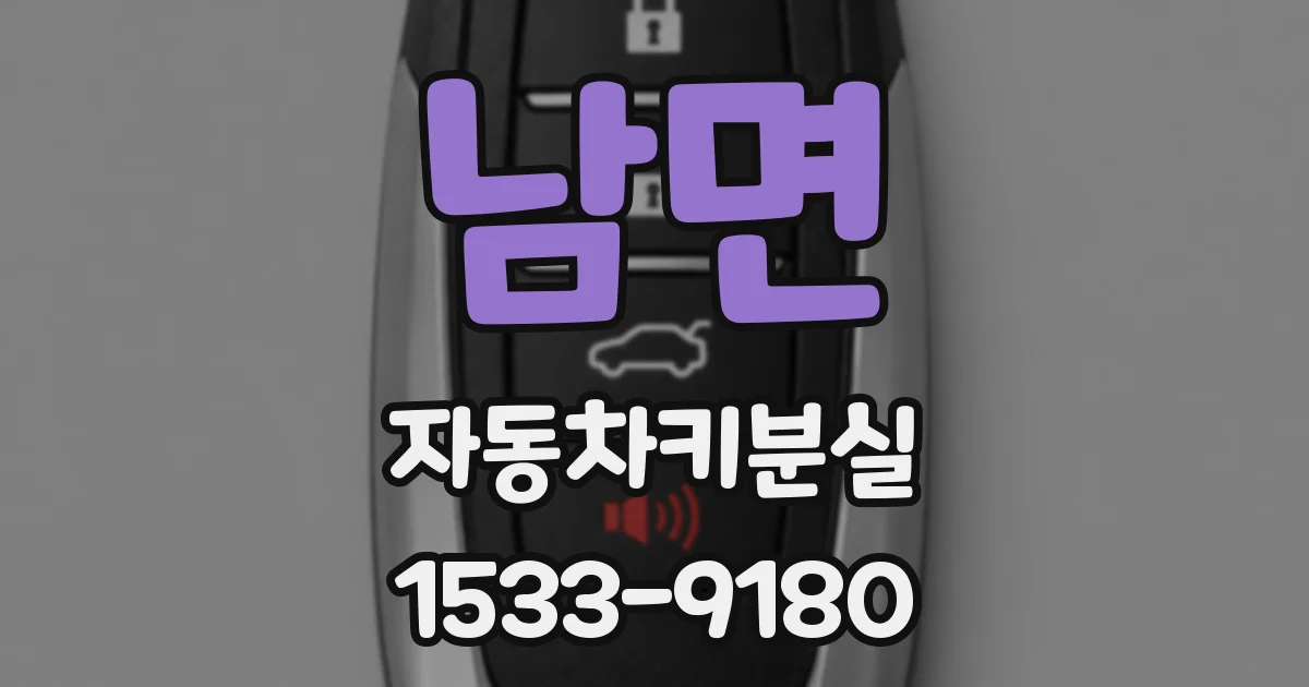 남면 자동차키분실