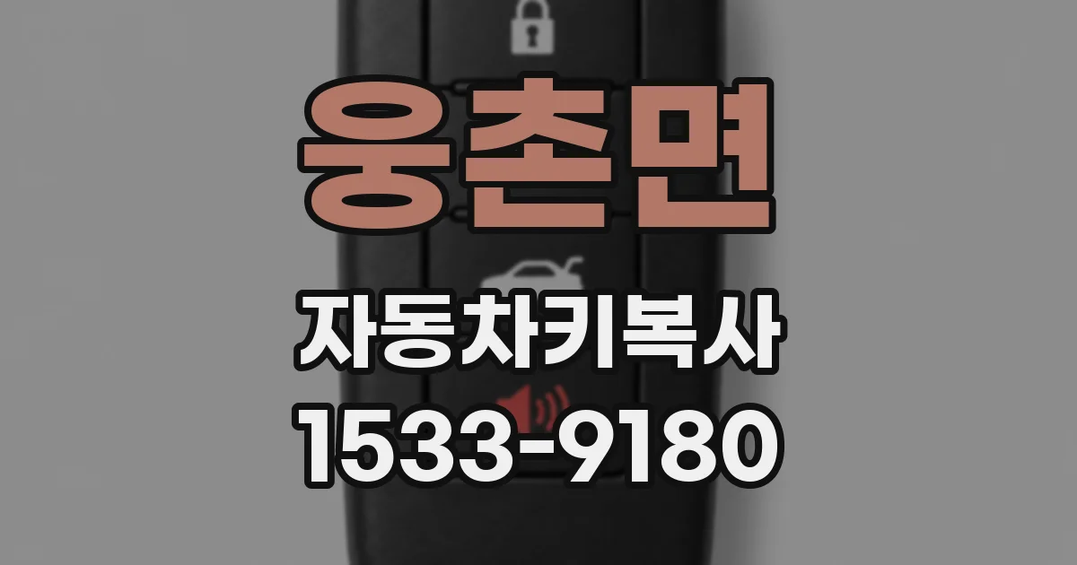 웅촌면 자동차키복사