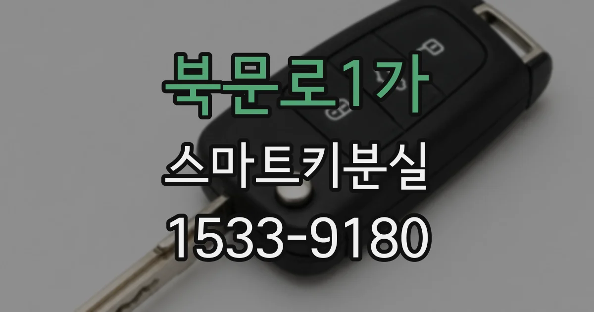 북문로1가 스마트키분실