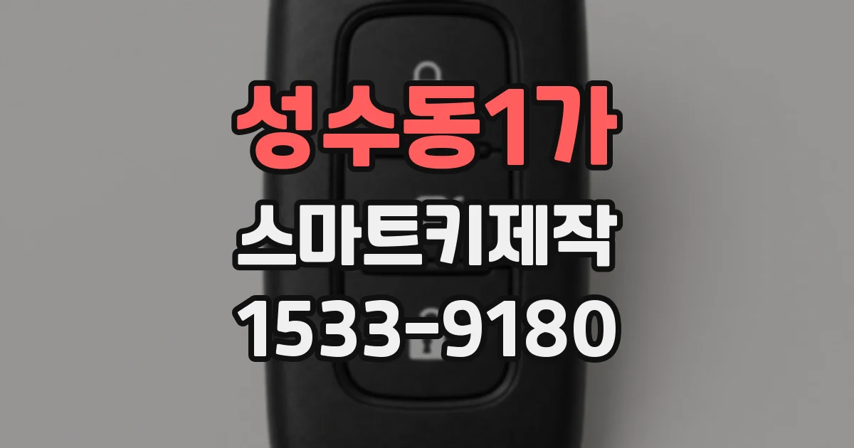 성수동1가 스마트키제작