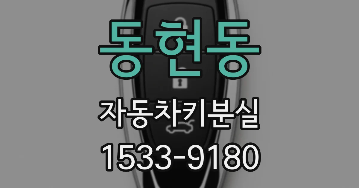 동현동 자동차키분실
