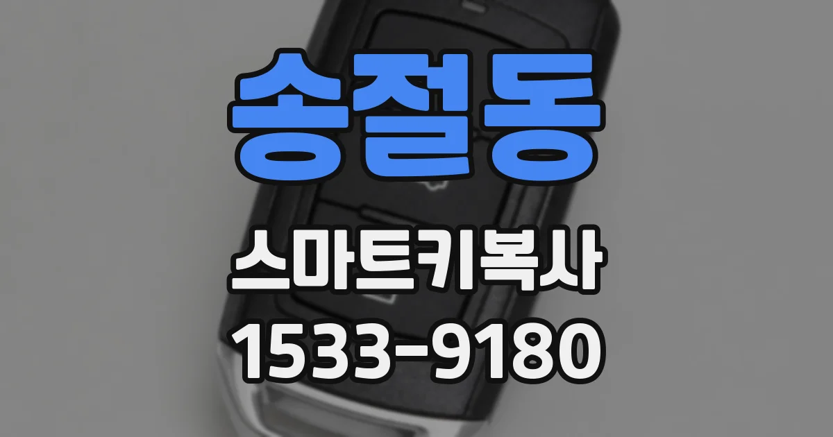 송절동 스마트키복사