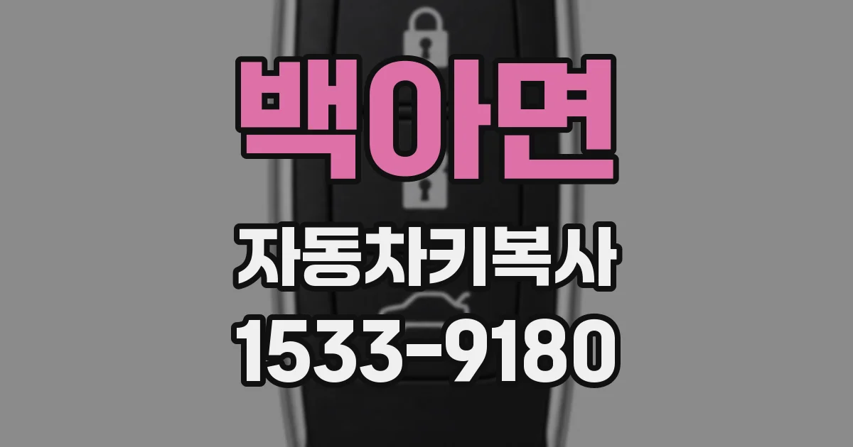 백아면 자동차키복사