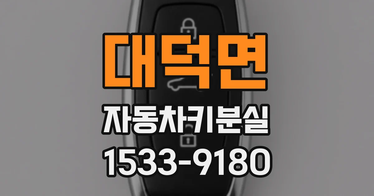 대덕면 자동차키분실