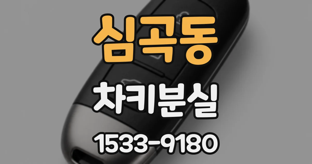 심곡동 차키분실
