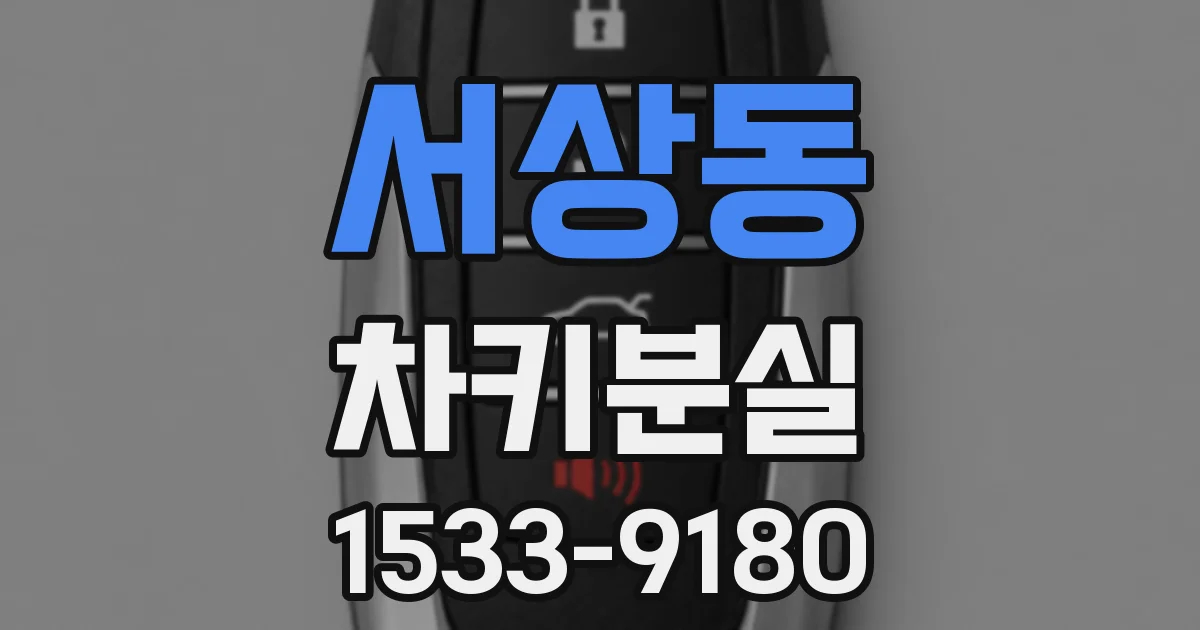 서상동 차키분실