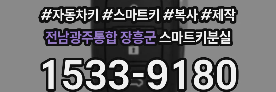 전남광주통합 장흥군 스마트키분실