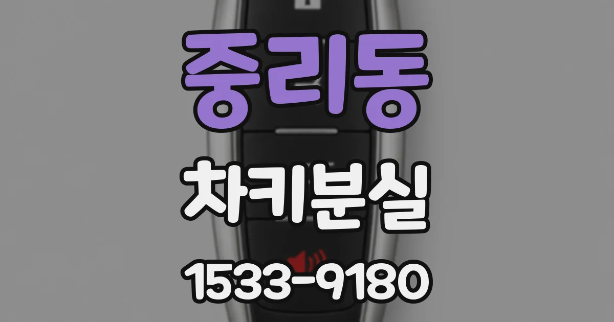 중리동 차키분실