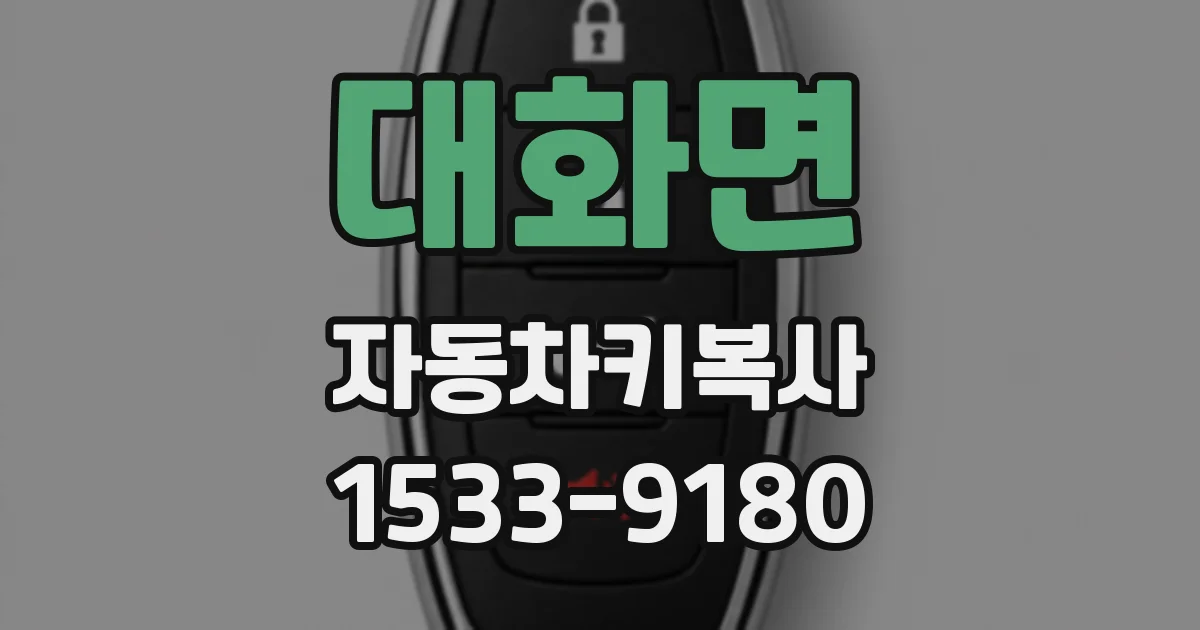 대화면 자동차키복사