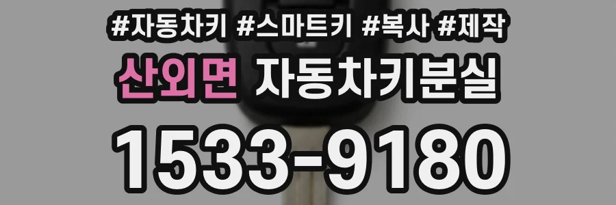 산외면 자동차키분실