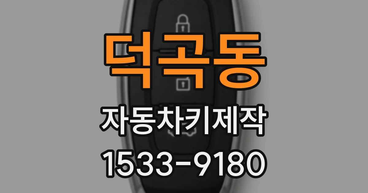 덕곡동 자동차키제작