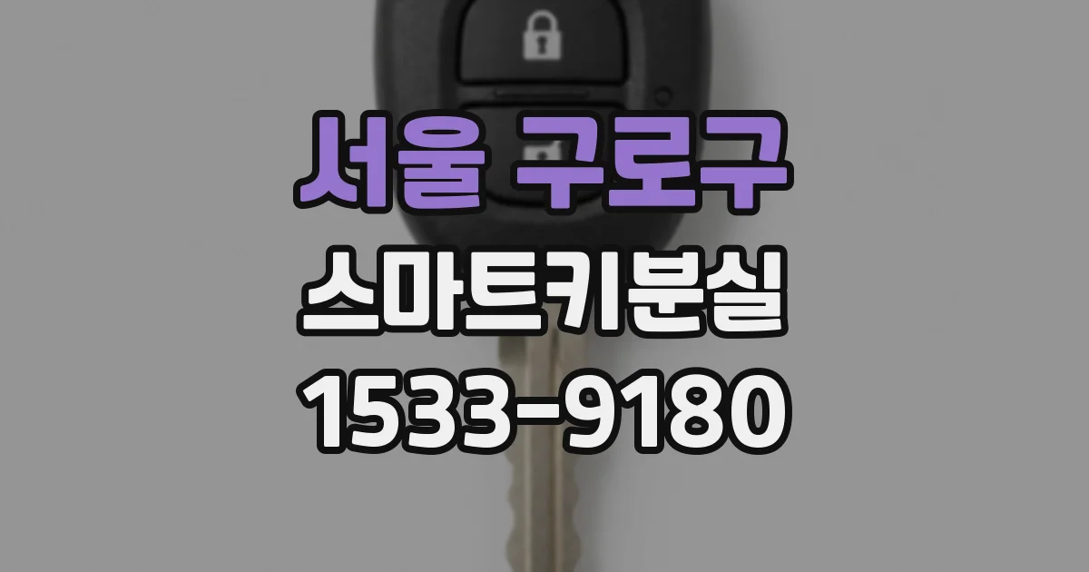 서울 구로구 스마트키분실